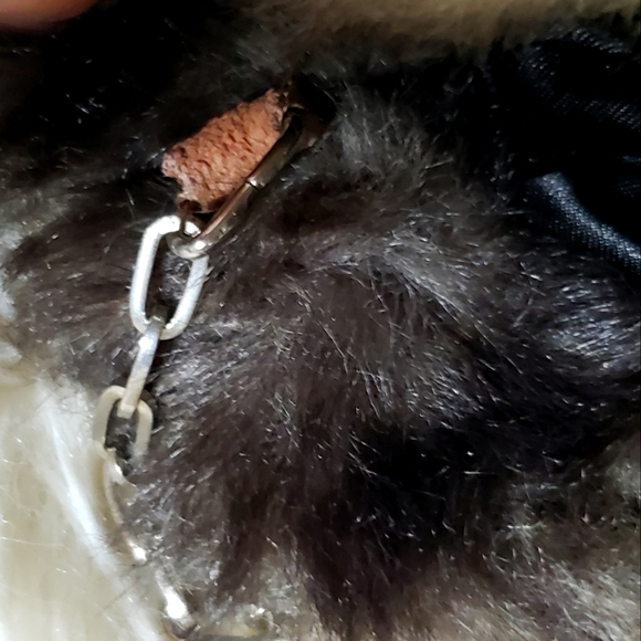 VINTAGE TERRY LEWIS animal print faux fur/fuzzy BAG - Picture 9 of 11